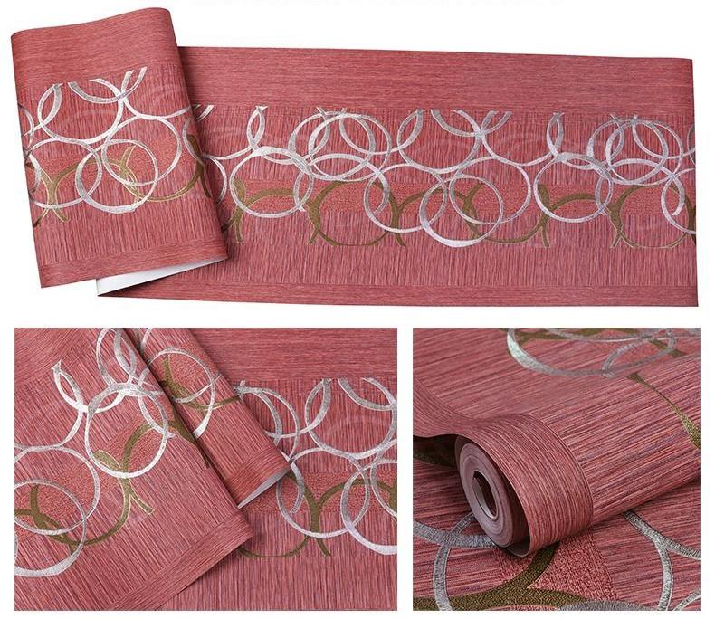 3D Circle Stripe Wallpaper Living Room Bedroom Light Luxury Wallpapers Home Decoration Mural