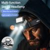 LED Headlamp USB Charging Fishing Cap Clip Induction Light Outdoor Camping Lighting Emergency Work Head Flashlight Cycling Lamp