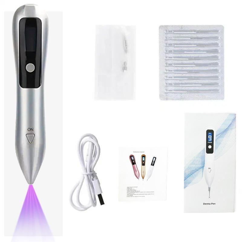 Home Use LCD 9-Speed Mole & Spot Removal Pen - White Beauty Instrument