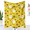 3D Printed Flannel Halloween Blanket Thickened Double-Layer Multifunctional Decorative Blanket Air Conditioning Blankets 150x200