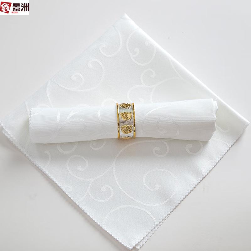 Hotel Restaurant Jacquard Polyester Napkins 48x48cm