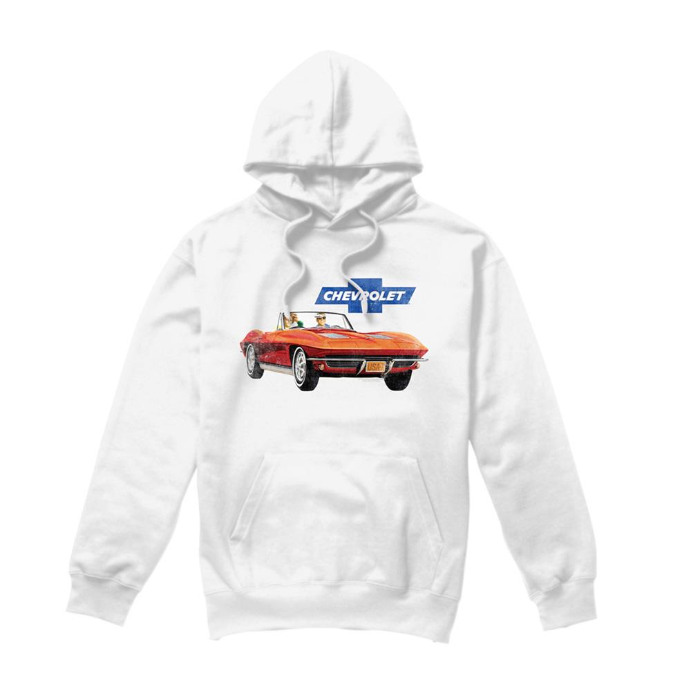 Chevrolet Unisex Adult Corvette Vintage Hoodie