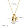 316 Stainless Steel Waterproof Denim Boots Pendant Necklace Cool Cowgirl Cowboy Boot Hat 18K Gold Plated Collar Necklaces Gifts