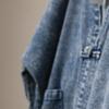 Johnature Women Vintage Embroidery Floral Coats V-Neck Long Sleeve Patchwork Pockets Autumn Women Coats