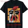 Cooler Hahn mit Sonnenbrille Retro Vintage Hühner T-Shirt Größe S 5XL vintage Gewaschen Bequem Leicht Streetwear Unisex