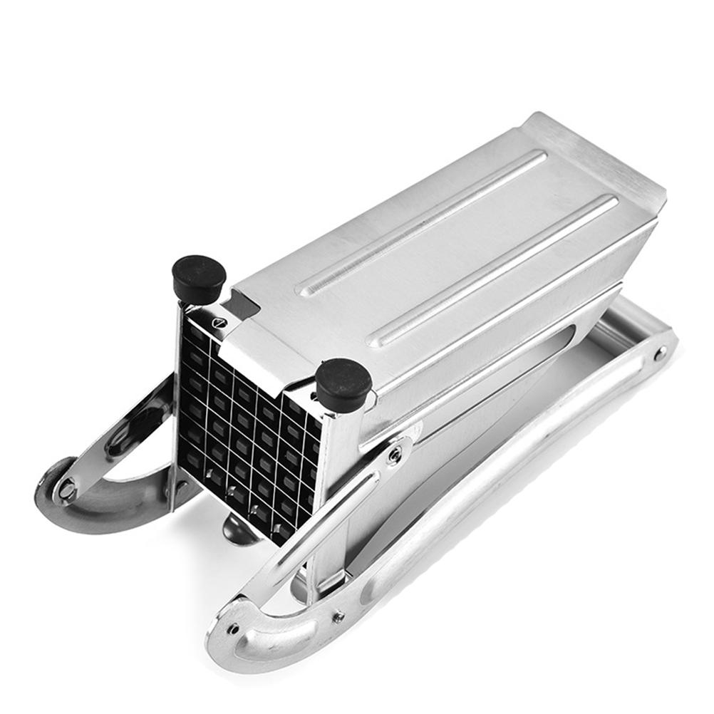 

Multifunction Stainless Steel Potato Cutter with Non Slip Handle for Sweet Potatoes Carrot серебряный