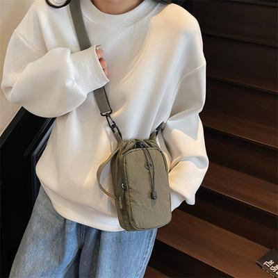 New Sports Small Satchel Korean Version of the Bundle Drawstring Foreign Gas Bucket Bag Trendy Versatile Fashion Shoulder Messenger Bag