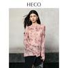 'Mist' Art Tie-Dye Rose Long Sleeve T-Shirt