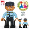 BaoSiZhi Совместимые с Duplo Большие Пластиковые Строительные Блоки Аксессуары для Минифигурок