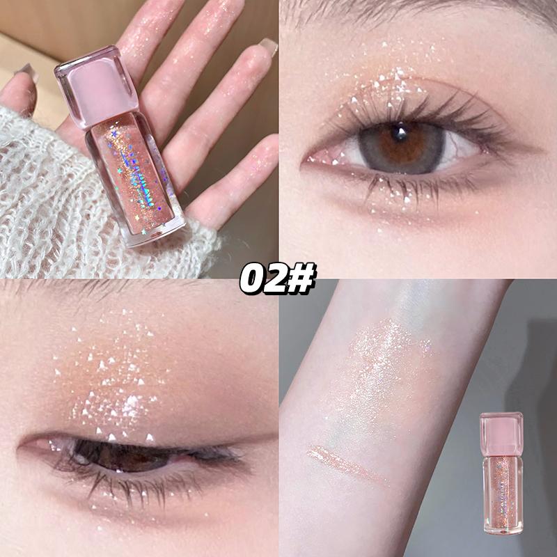 Sparkling Eyeshadow Liquid Pearlescent Fine Shimmer Delicate Highlight Brightens Eyeshadow Makeup