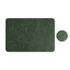 Faux Leather Placemat Coaster Dining Table Heat Insulation Pad Dual Side Waterproof Placemat for Kitchen Countertops Dining Tables