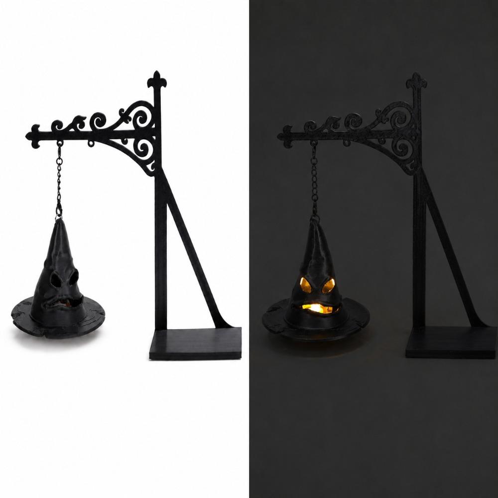 Warm LED Bookshelf Lighting Ghost Vintage Miniature Street Lamp New Book Nook Light Home Library