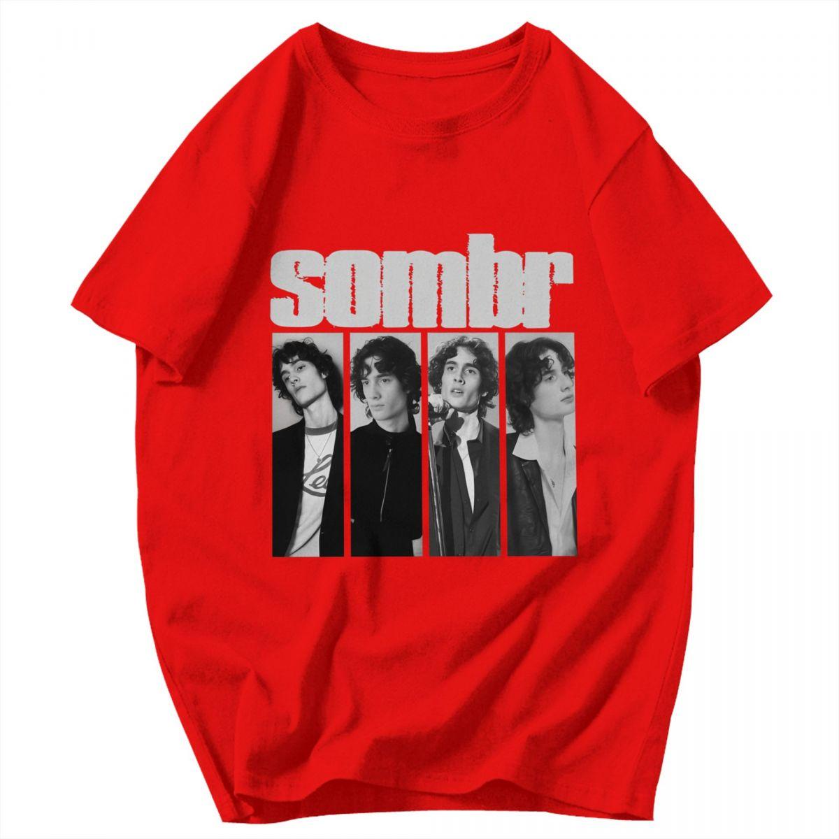 Men T Shirt Sombr Trending Pops Y2K Graphic Oneck Unisex Tops T Shirts S