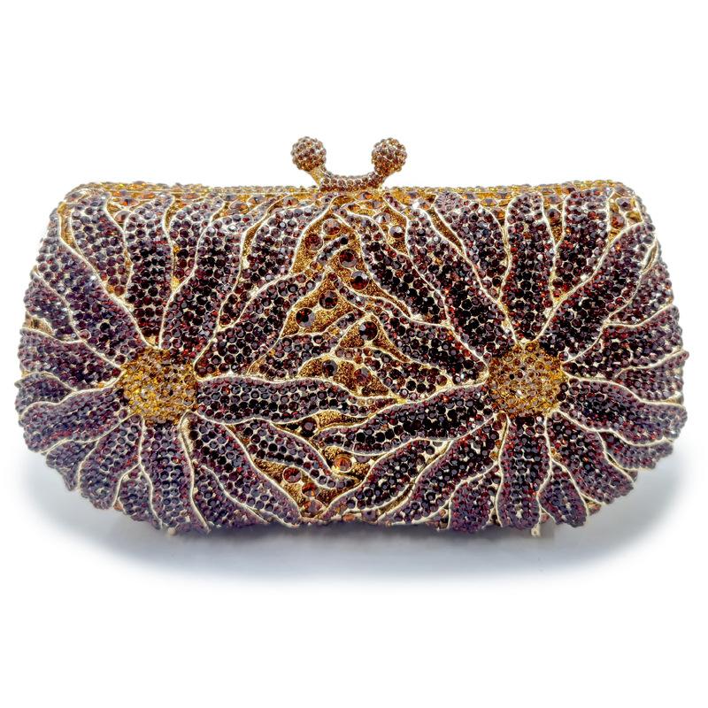 Silver/Gold Diamond Evening Bags Women Dinner Clutch Rhinestone Shiny Handbags for Female Luxury Designer Purse Party Bride Bag