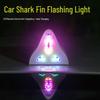 Solar Remote Control Shark Fin Antenna Anti-rear-end Warning Light - Car Roof Tail Wing with Flashing Anti-static Feature