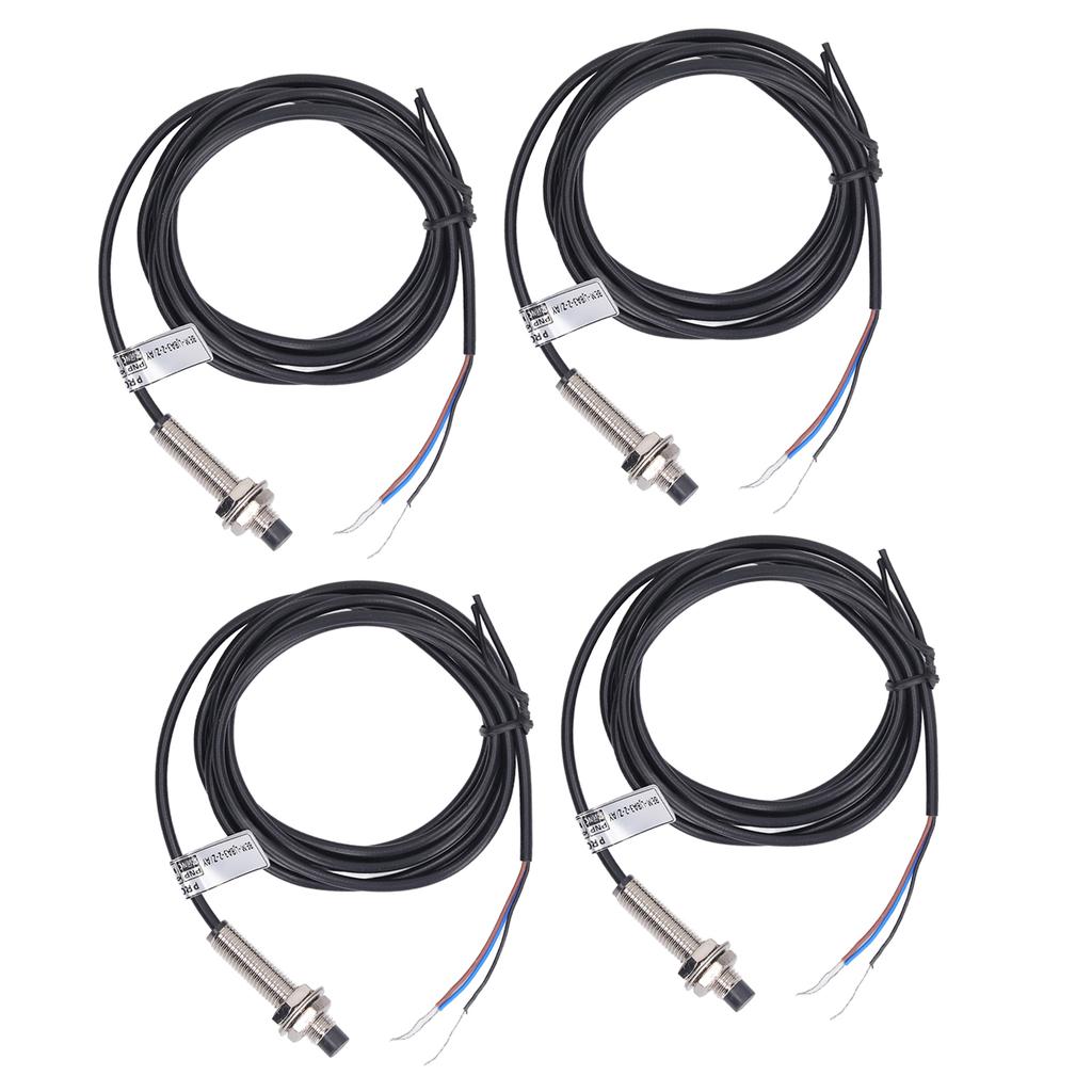 4 Set Proximity Switch 8mm Dia PNP 3 Wire Normally Closed NC Contact Inductive Proximity Sensoring Switch 6 To 36VDC