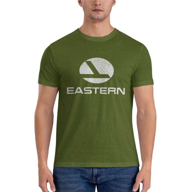 Eastern Airlines Vintage Logo Classic TShirt Plain Black T Shirts Men Short Tshirt Men Short Sleeve T Shirts