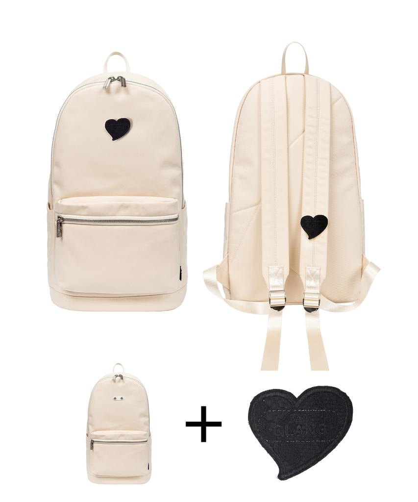 Zanglang [Set] Beige Long Slim Backpack + Objet