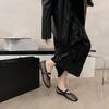 Fashion Women's Shoes Mesh Womens Mary Jane Shoe Hollow Buckle Strap Fishnet Shoes Breathable Hot Selling Women Flat Shoes New