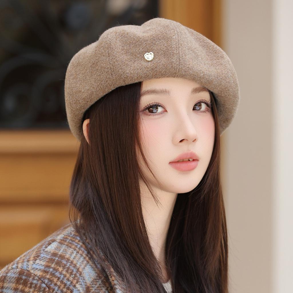 Autumn and Winter Beret Female Retro Painter Hat Fashion Star Anise Newsboy Hat Pumpkin Hat