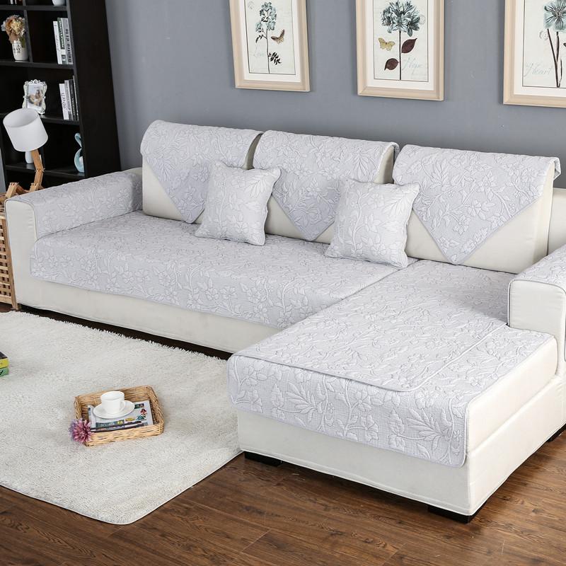 

Подушка для дивана с вышитым цветком из хлопка, стеганый двухсторонний чехол для дивана из хлопка Four Seasons 70*70