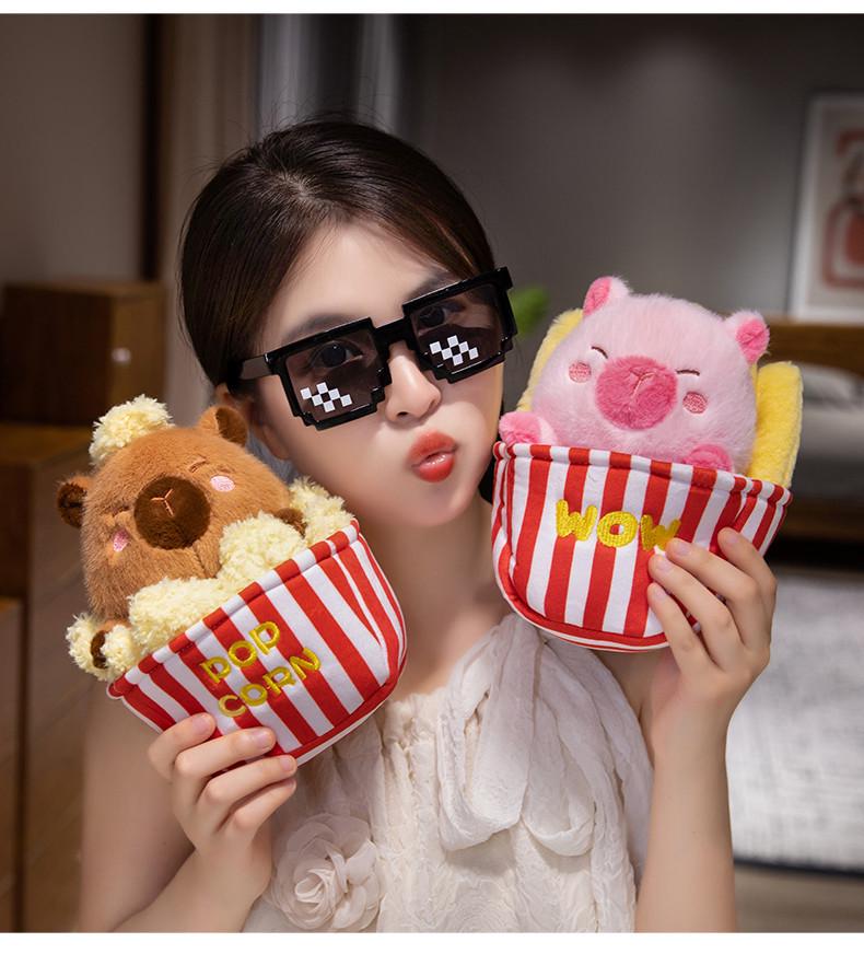 Lotus Meditation Capybara Plush Pillow - Cute Buddhist Toy Gift for Office Workers