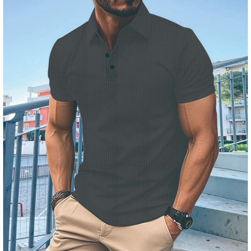 Summer Polo Shirt with Zipper Pocket for Men's Sports Polo Shirt