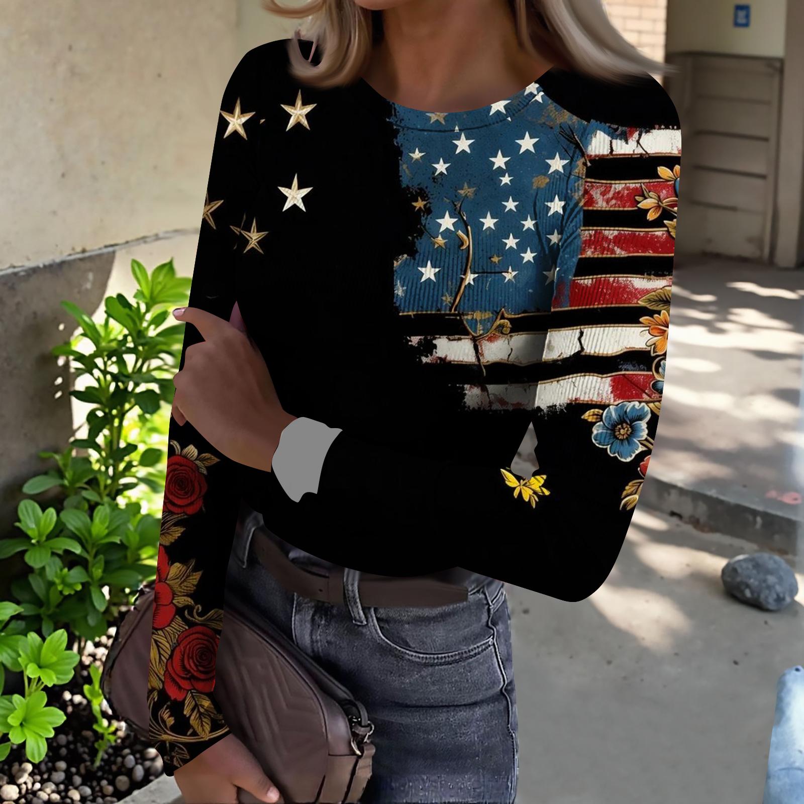 

Женская зимняя облегающая футболка, модная повседневная, с принтом, с круглым вырезом, пуловер, топ с длинным рукавом L