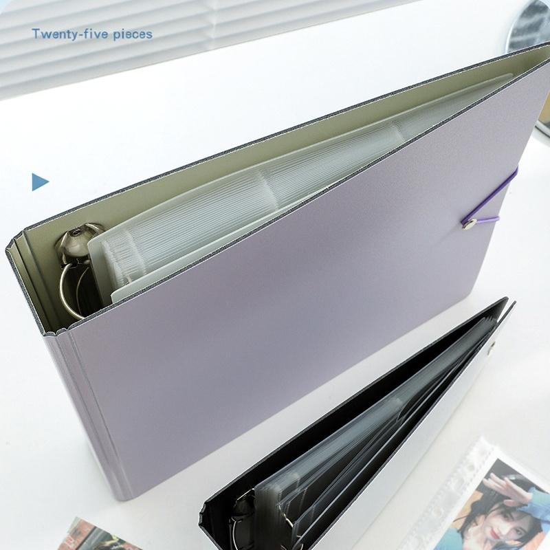 9 Grids Loose-leaf Photo Album for Kpop Idol Card Collection Book A4 Large Capacity Family Photo Binder Album Storage Card Album