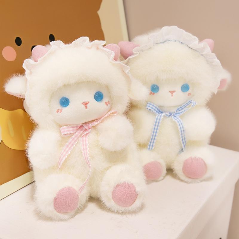 Sheep Plush Toys 19cm Lamb Stuffed Doll Squishy Kids Accompany Sleep Toy Adorably Home Decor Toys Birthday Surprise Gifts