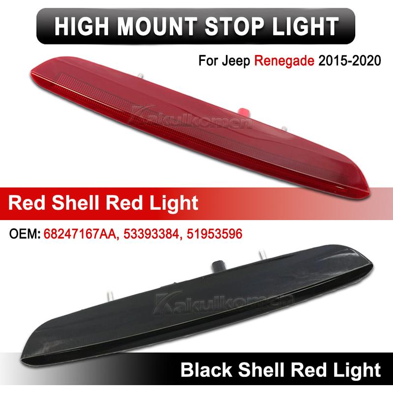 Für JEEP RENEGADE 2015 2016 2017 2018- 68247167AA Auto 3. Drittes Bremslicht Hohe Montage Rückseite Bremsstoppleuchte Signalleuchte