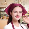 Triangle Head Scarf Women Hair Bandana Waiter Work Headscarf for Kitchen Restaurant Female Chef Cap for Bakers Baristas Cleaners