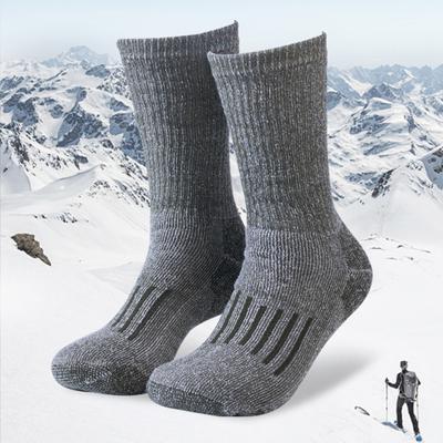 1 Par Unisex Vintersockor Höga Ullstrumpor för Vandring Sport Maskin