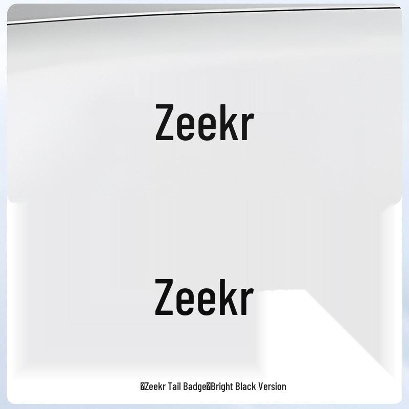 Zeekr 7X 001 007 Benutzerdefiniertes Autoemblem Schwarze Schrift Schwarzer Krieger Kun Ming Aufkleber