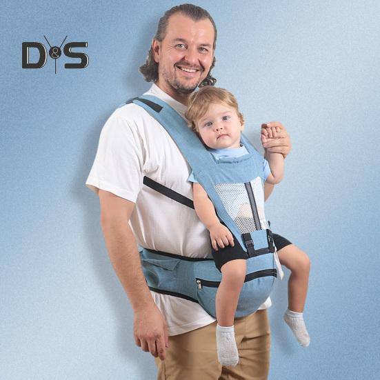 Ergonomische Babytrage mit Hüftsitz, Taillenhocker, verstellbare Trage für Neugeborene und Kleinkinder, für bequemes Stillen, sicherer, freihändiger Baby-Taillenhocker
