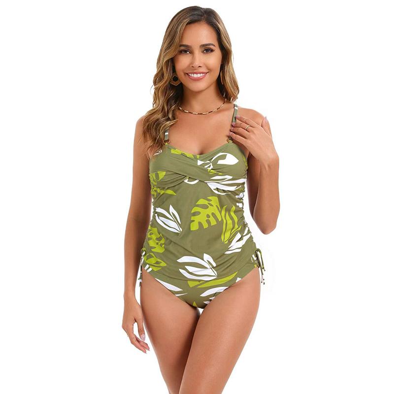 Printed Bikini Set Two Pieces Swimsuit Women Swimwear Female High Waist Bathing Swimming Suit Beachwear Summer