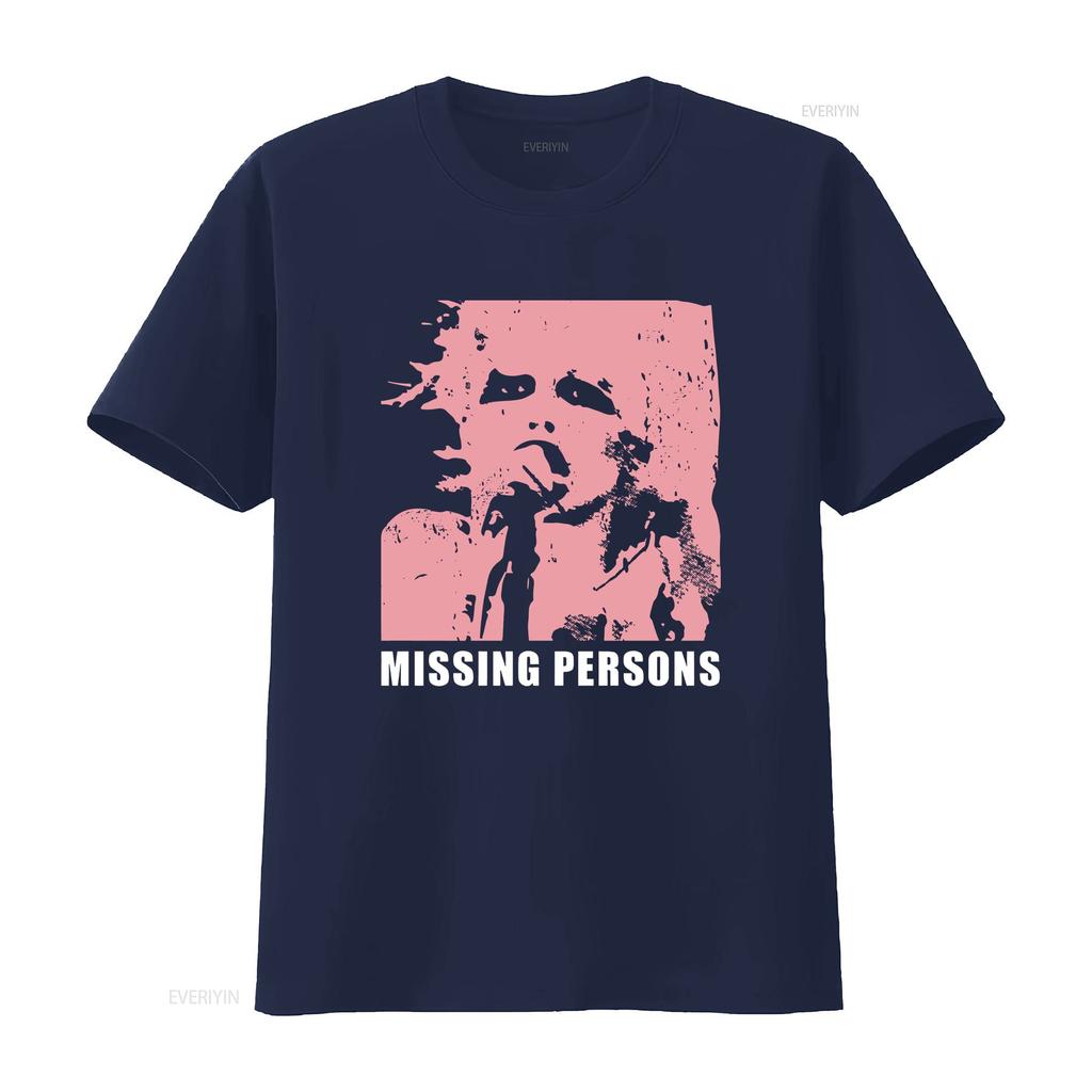 Missing Persons Dale Pink T Shirt S 3X Vintage Washed Top For Everyday Wear Versatile Stylish Unisex Designer Clothes Casual