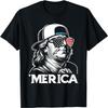 USA Benjamin Franklin 'Merica 4 lipca Zabawna Patriotyczna Koszulka
