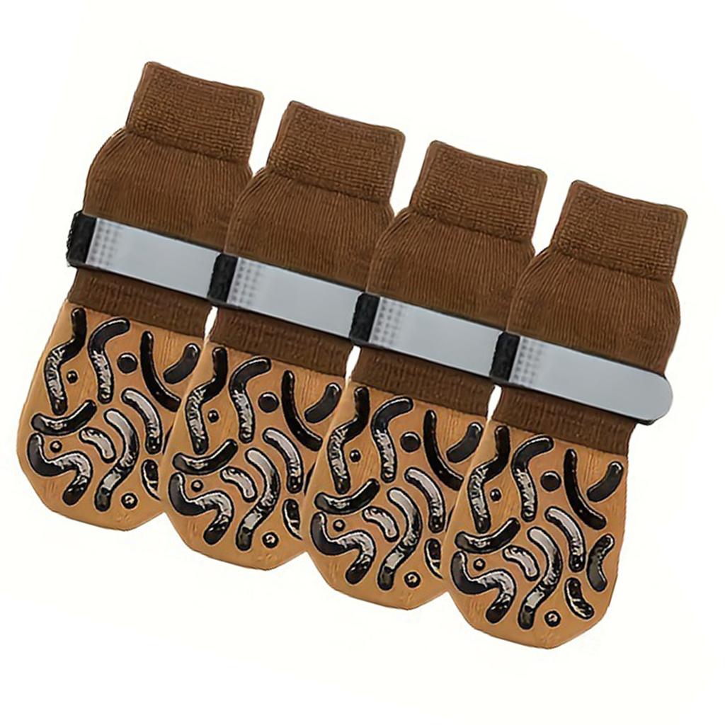 4pcs Novelty Holidays Warm Socks Puppies Stockings Festives Canine Footwear for Small Breeds And Cats