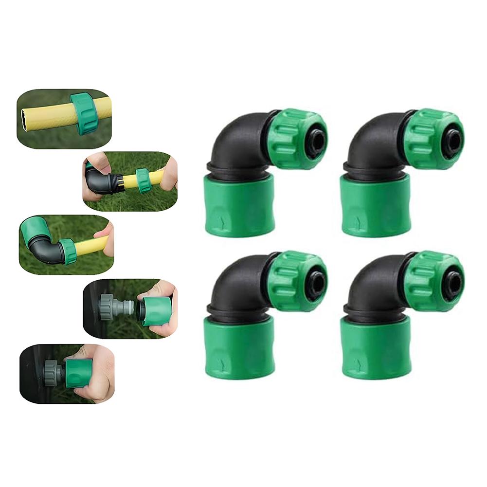 Irrigation System Parts 90 Degree Hose Connector For Navigating Obstacles Leak Proof Design Wear Resistant Material