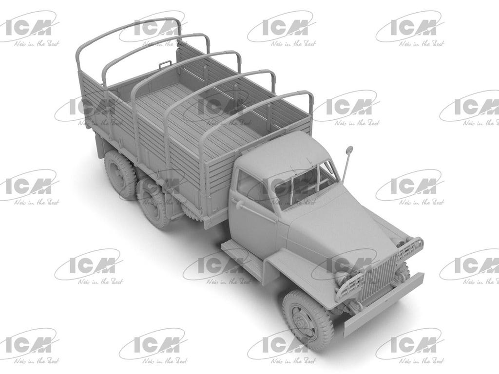 ICM American Studebaker Military Truck Plastic Model 35490 1/35 US6-U3