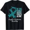 Family Support Teal Ribbon Fragile X Syndrome Awareness T-Shirt