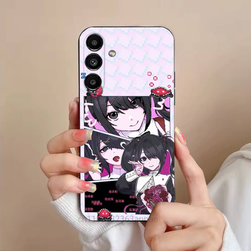 

NEEDY GIRL OVERDOSE Phone Case For Samsung S25,24,21,22,23,S30,Ultra,S20,Plus,Fe,Lite,Note,S10,S9,Black Soft Shell SamsungS30Plus