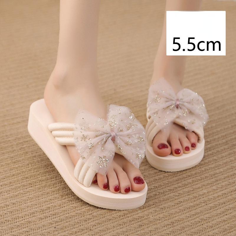 Chinelos Plus Size de Verão Femininos Usam Chinelos de Strass Selvagens Fora Verão Fora