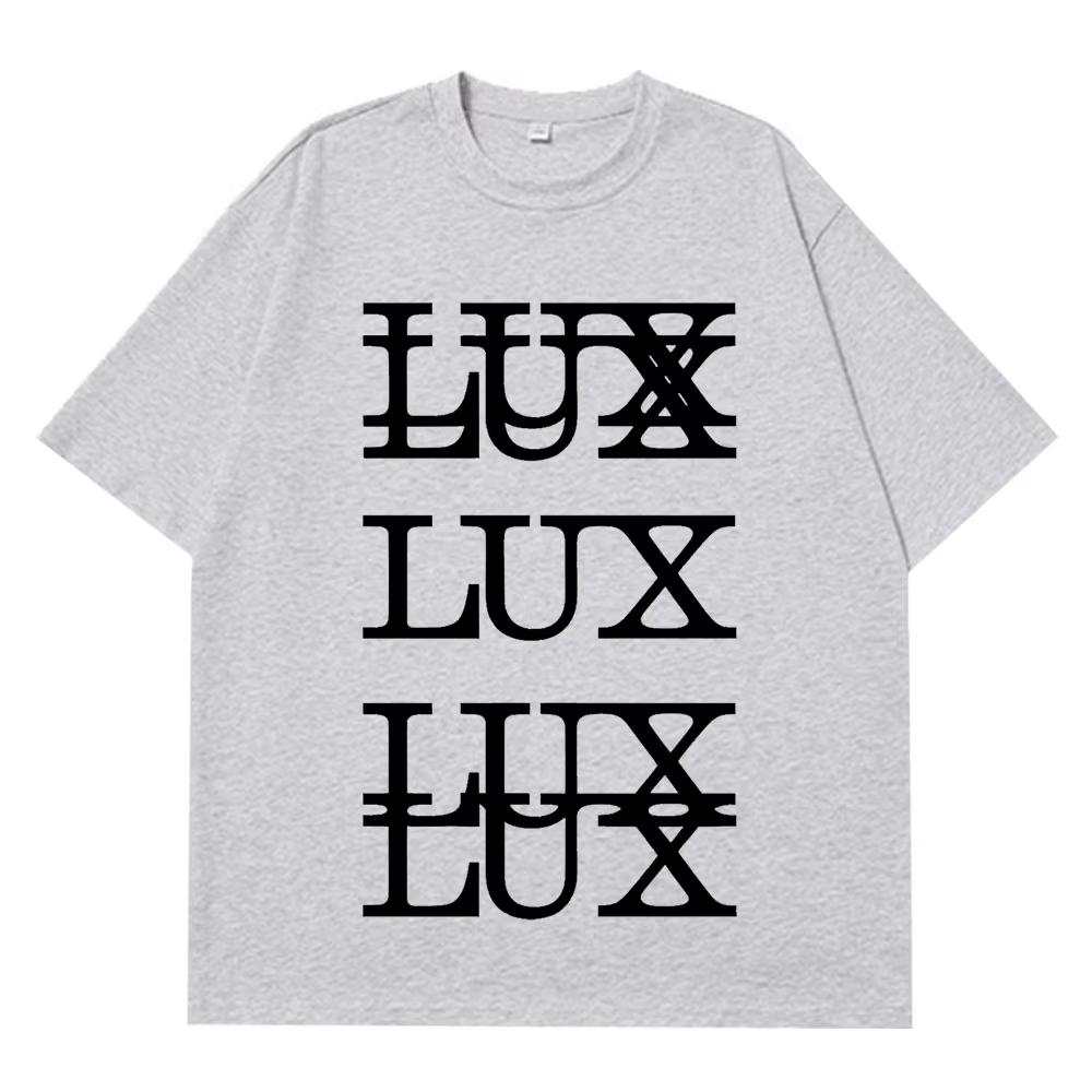 Rosalía LUX TRACKLIST Graphic Tshirt Men Women Fashion Hiphop Tshirts Shortsleeved Cotton Casual Harajuku Loose Tshirts