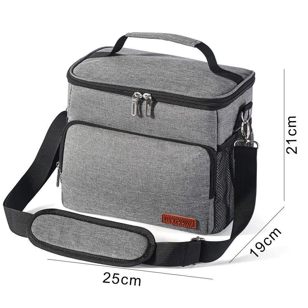 Thermal Shoulder Lunch Bag Waterproof Thick Cooler Handbag Large Insulated Food Grade Peva Family School Picnic Refrigerator Box