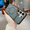 Luxury Contrast Color Frosted Magnetic Phone Case for Samsung Galaxy S26 Plus S26 S25 S24 S23 Ultra for Magsafe Shockproof Cover