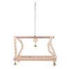 Pet Parrot Toy Wooden Climbing Swing Ladder for Birds Hamster