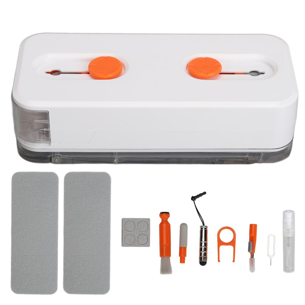12 In 1 Cell Phone Cleaning Set Portable Electronic Cleaning Tool Kit for Earphone Orange