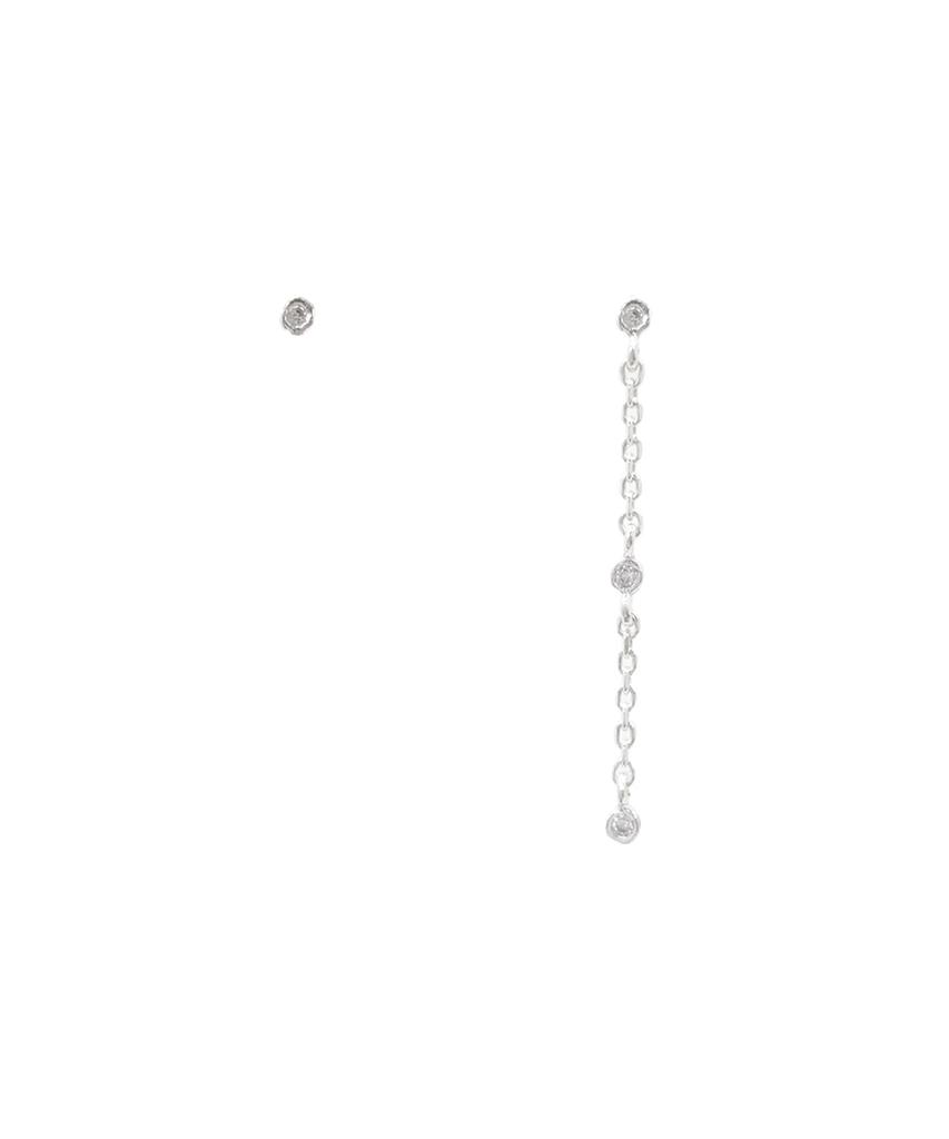 Aphrose Behind Logo Pure Dots Pendant Asymmetrical Earrings